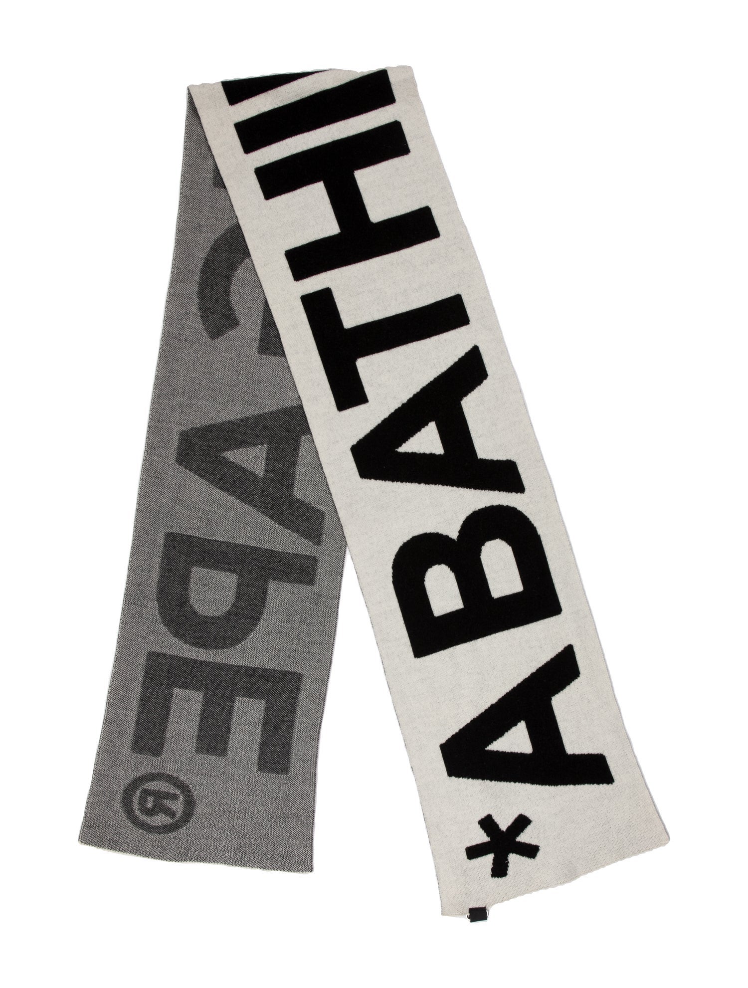 A Bathing Ape Logo Printed Scarf