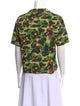 A Bathing Ape Floral Print Short Sleeve Button-Up Top