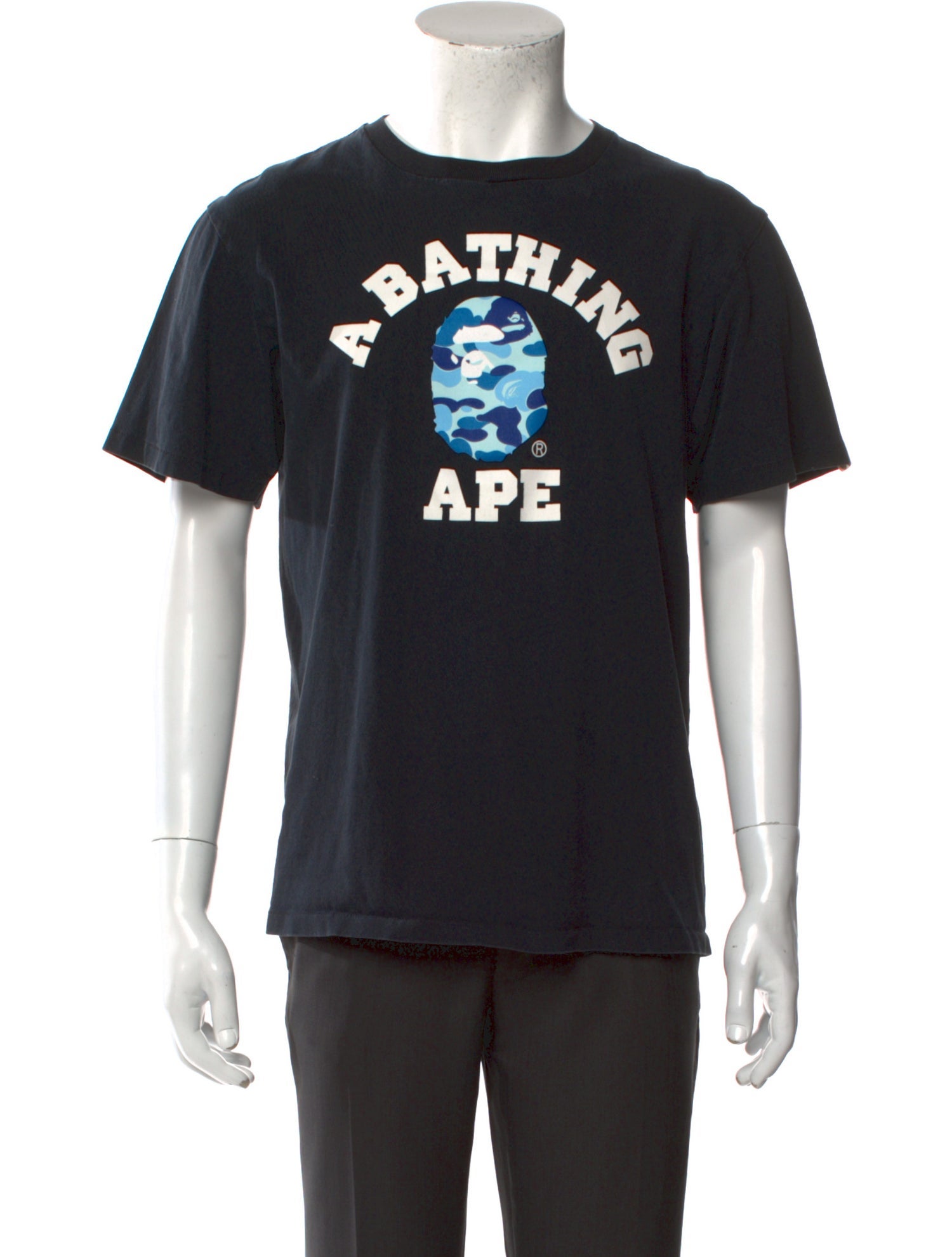 BAPE College Logo Graphic Print T-Shirt