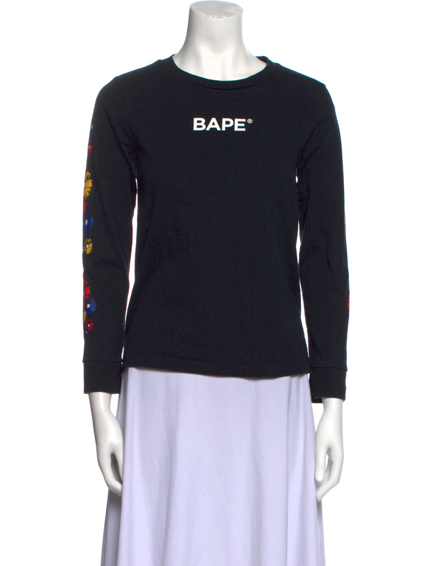 A Bathing Ape Graphic Print Crew Neck Sweatshirt