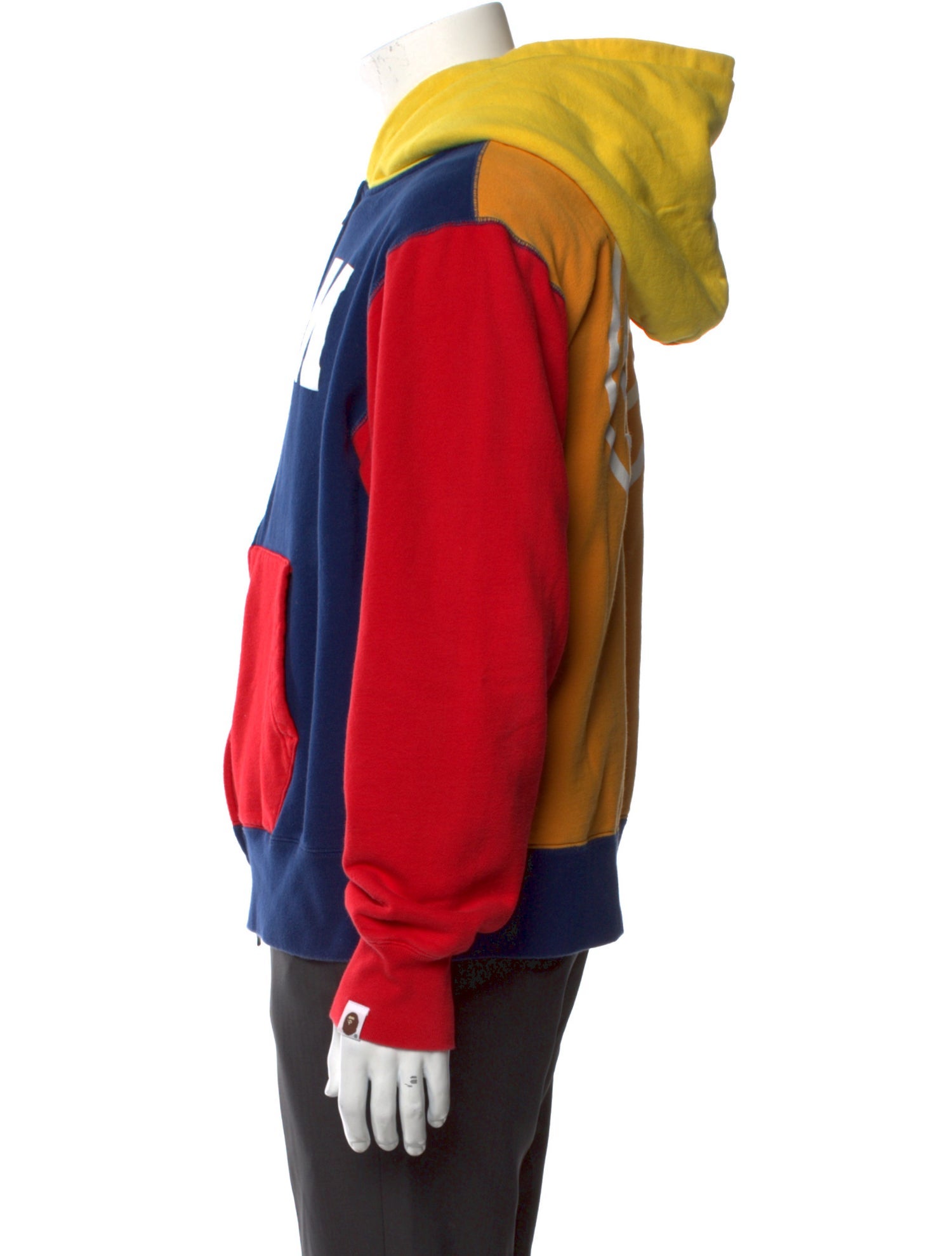 A Bathing Ape Baby Milo Colorblock Pattern Cardigan