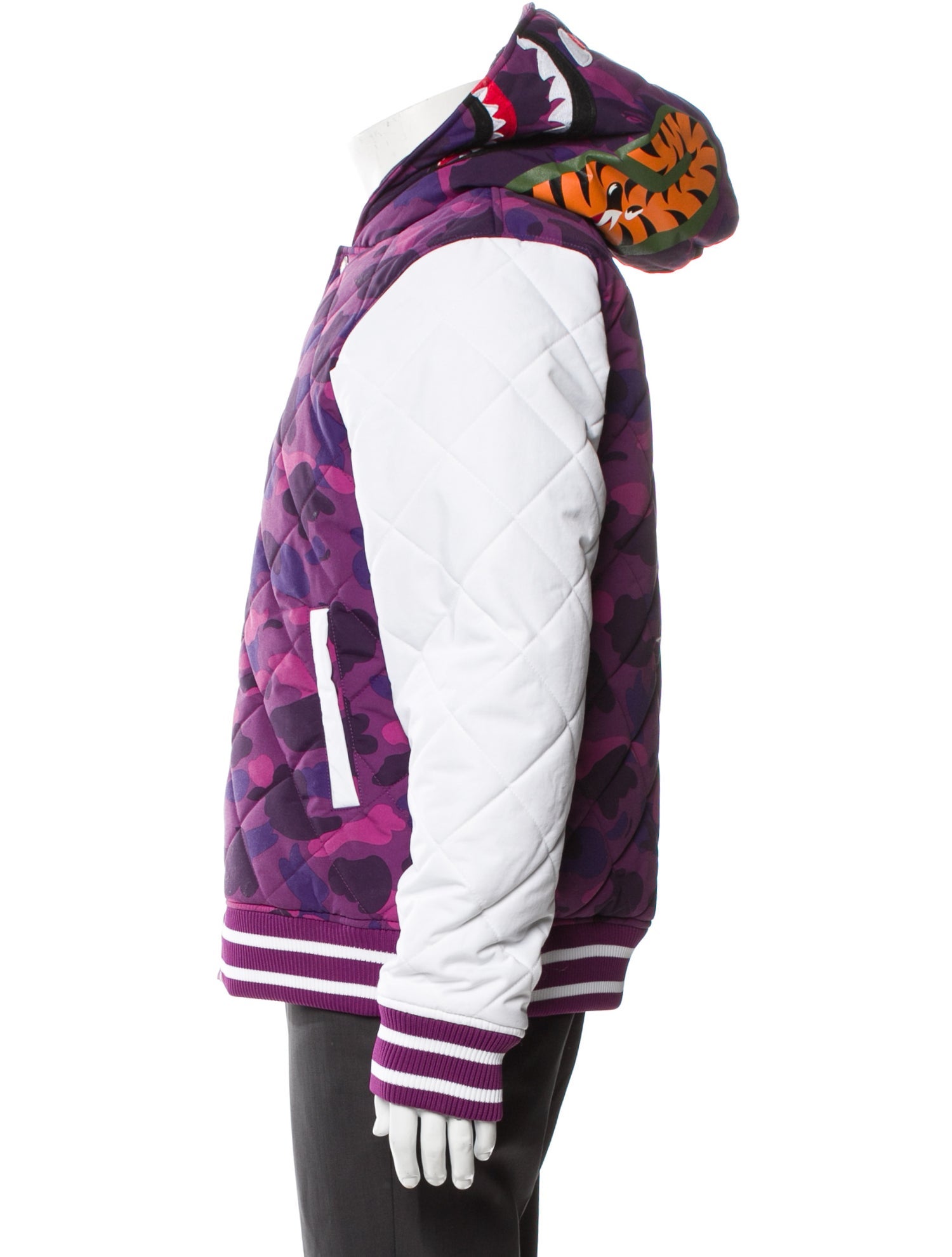 A Bathing Ape Hooded Camouflage Print Parka