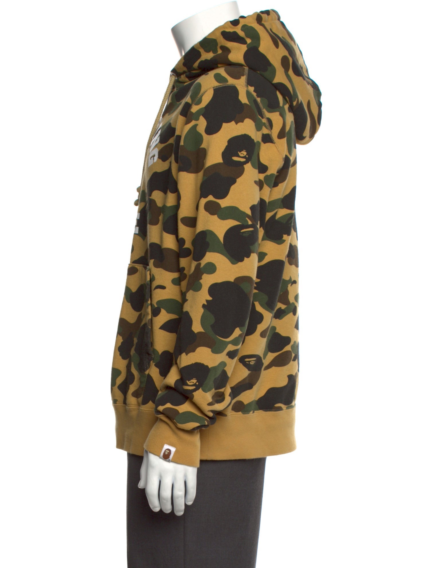 A Bathing Ape Camo College Camouflage Print Hoodie