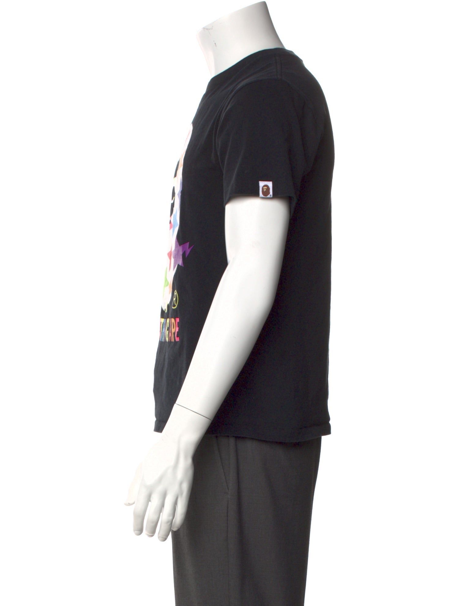 A Bathing Ape Head Logo Printed T-Shirt