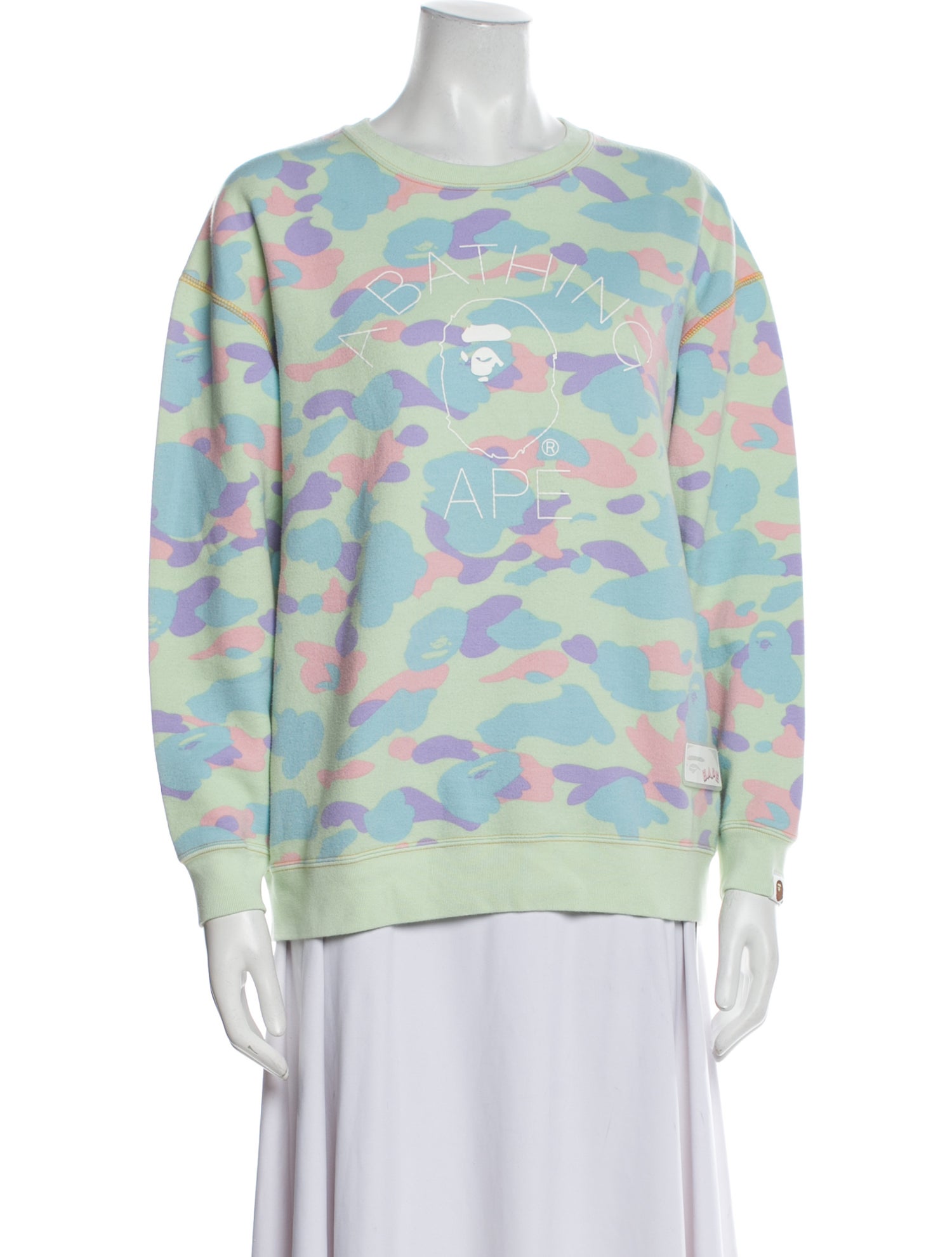 A Bathing Ape Camo Printed Sweatshirt