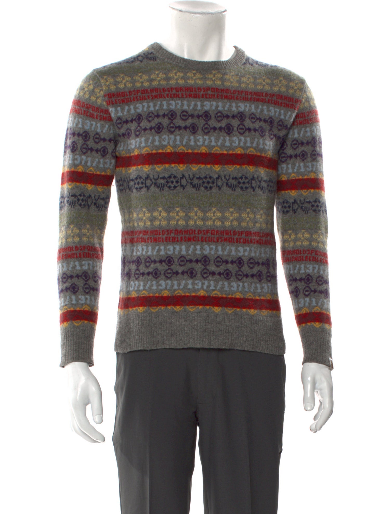 A Bathing Ape Wool Striped Pullover