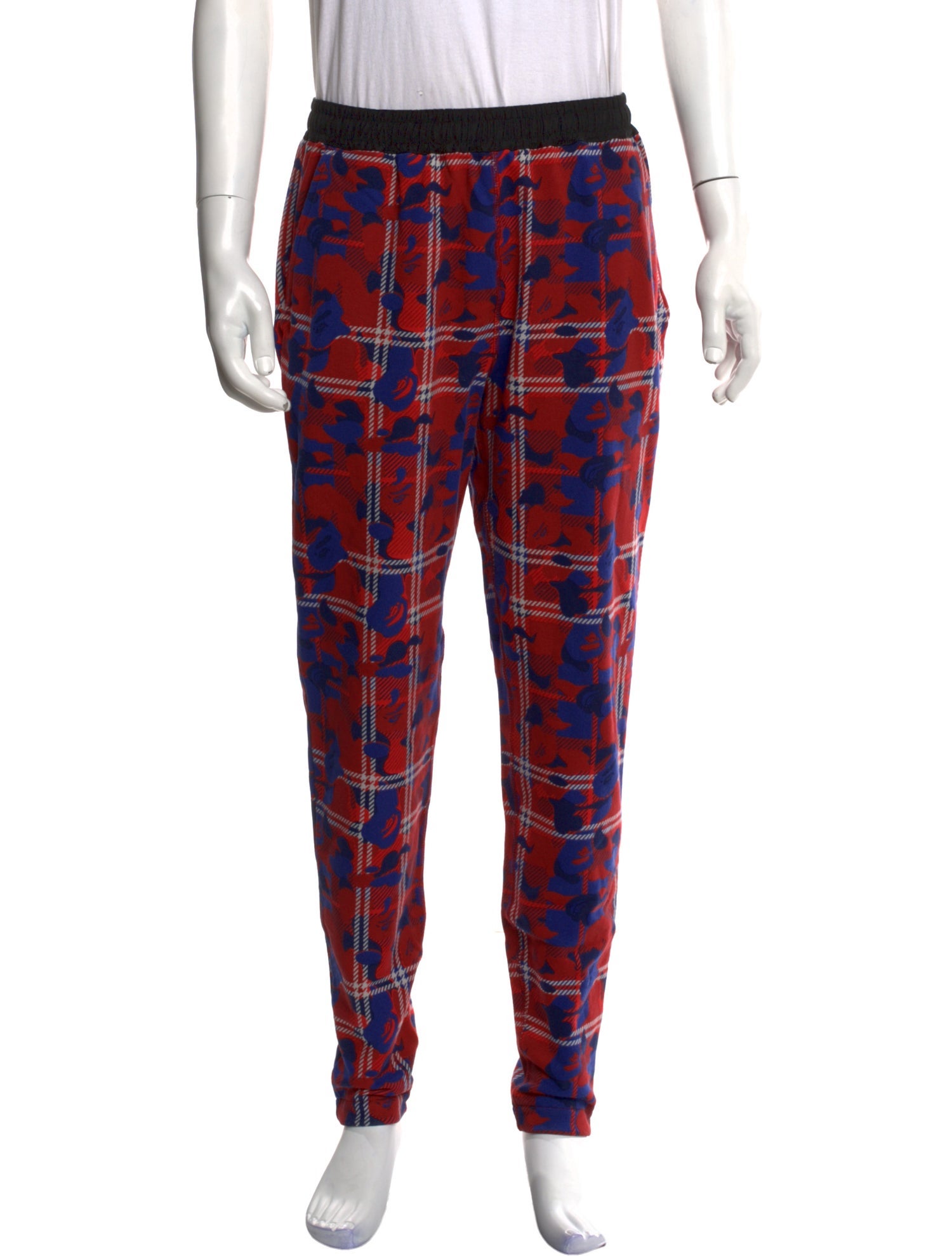 A Bathing Ape Plaid Camo Joggers