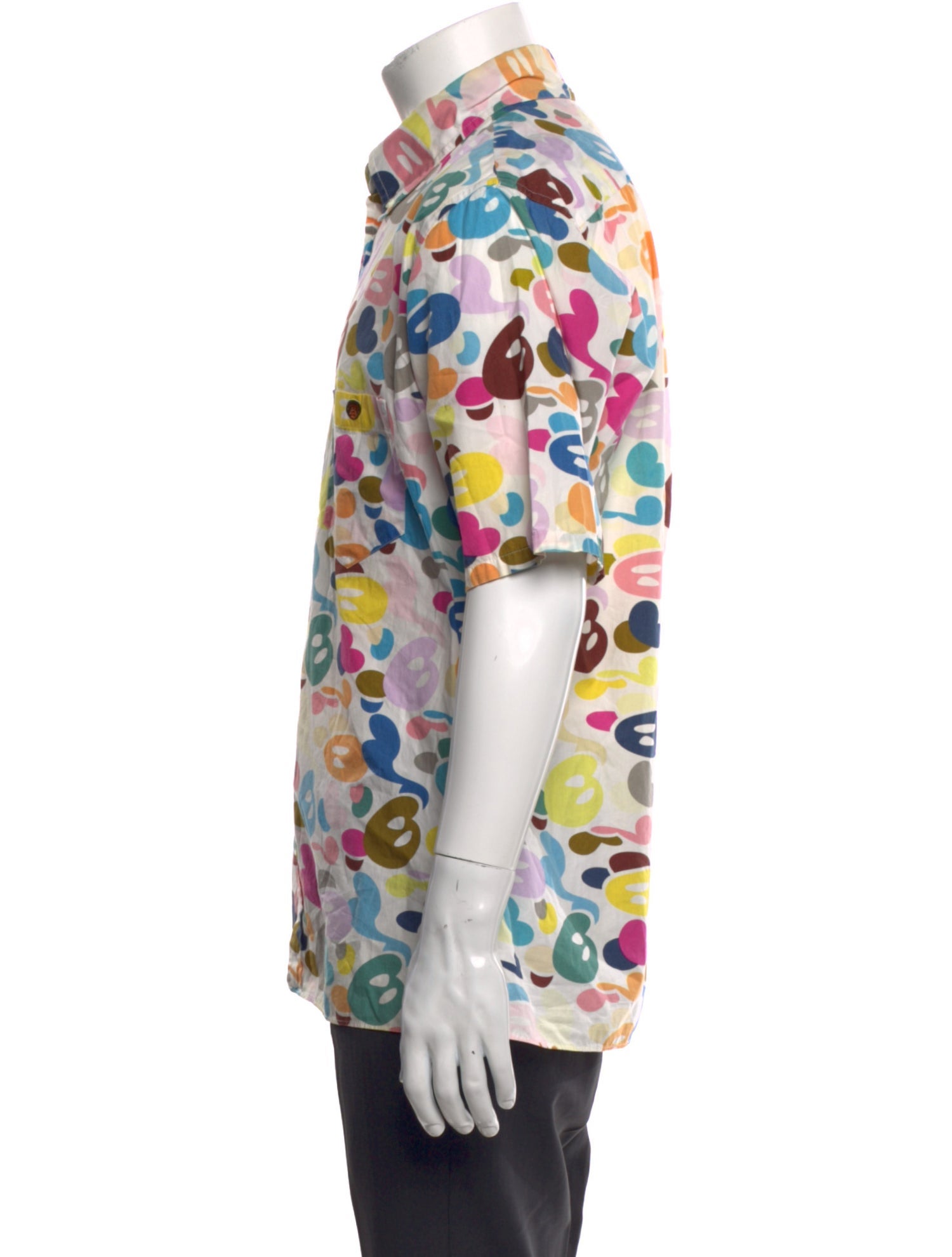 A Bathing Ape Camo Logo Printed Shirt