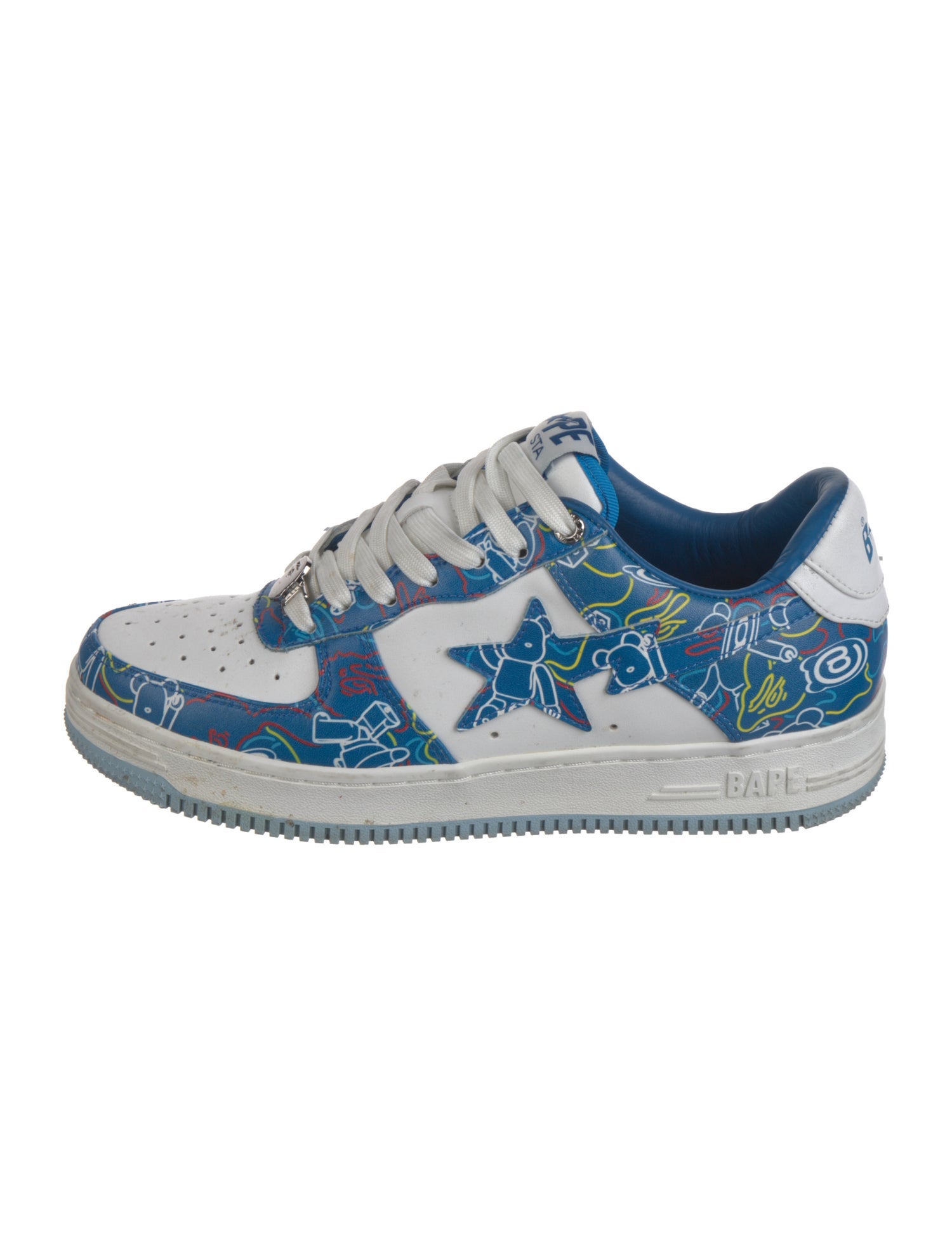 A Bathing Ape Bape Sta 'Medicom Toy Bearbrick Camo' Sneakers