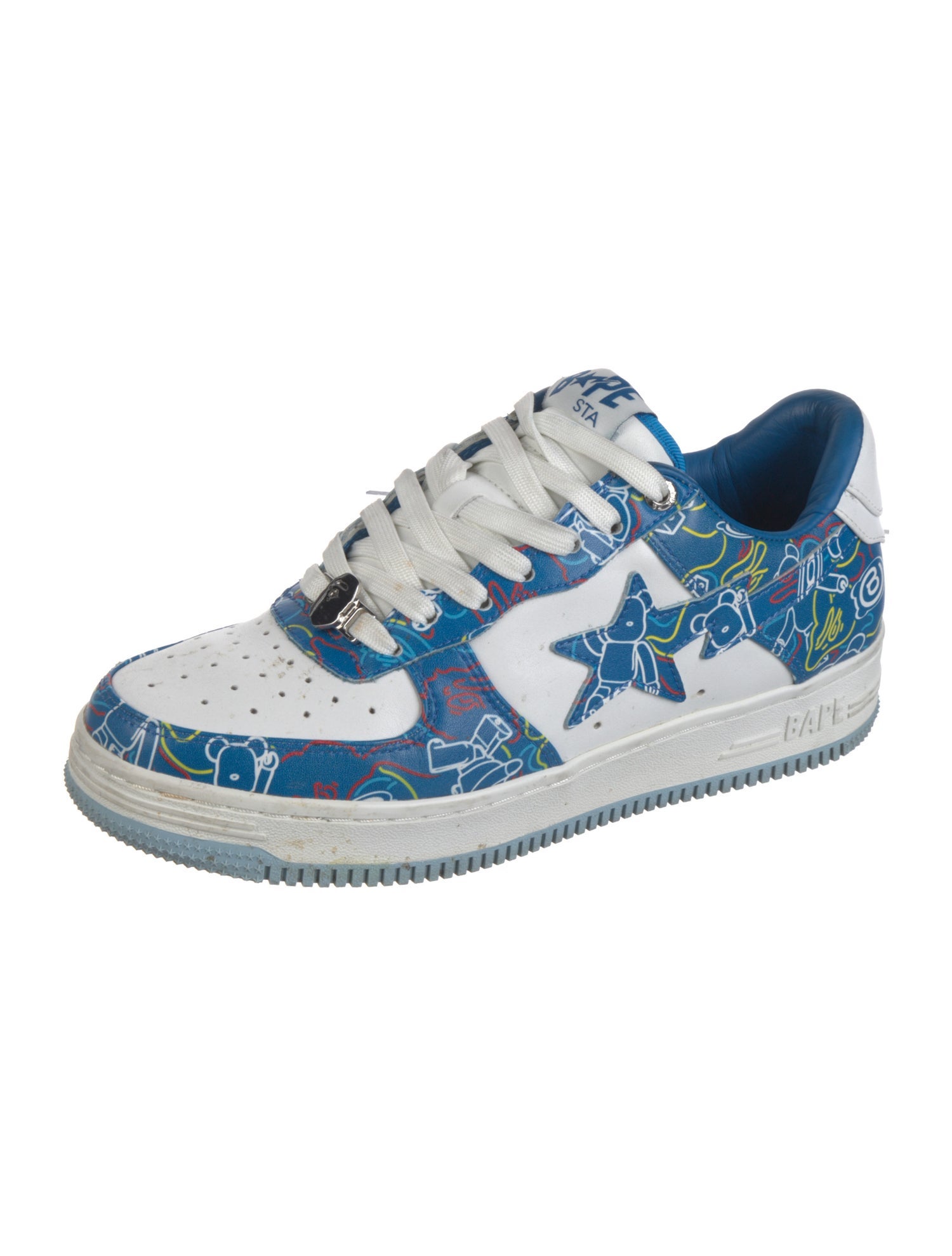 A Bathing Ape Bape Sta 'Medicom Toy Bearbrick Camo' Sneakers