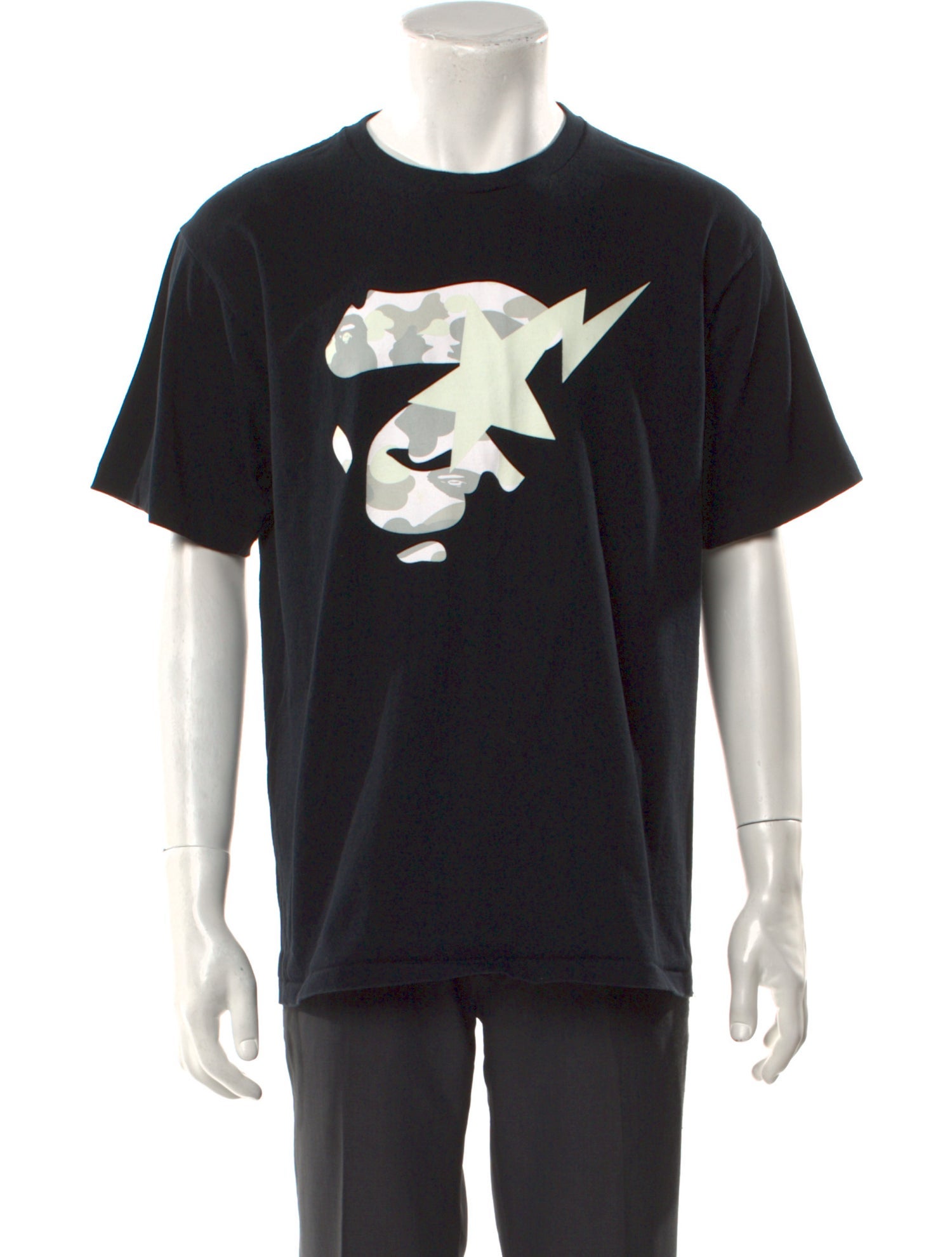 A Bathing Ape Graphic Print Crew Neck T-Shirt