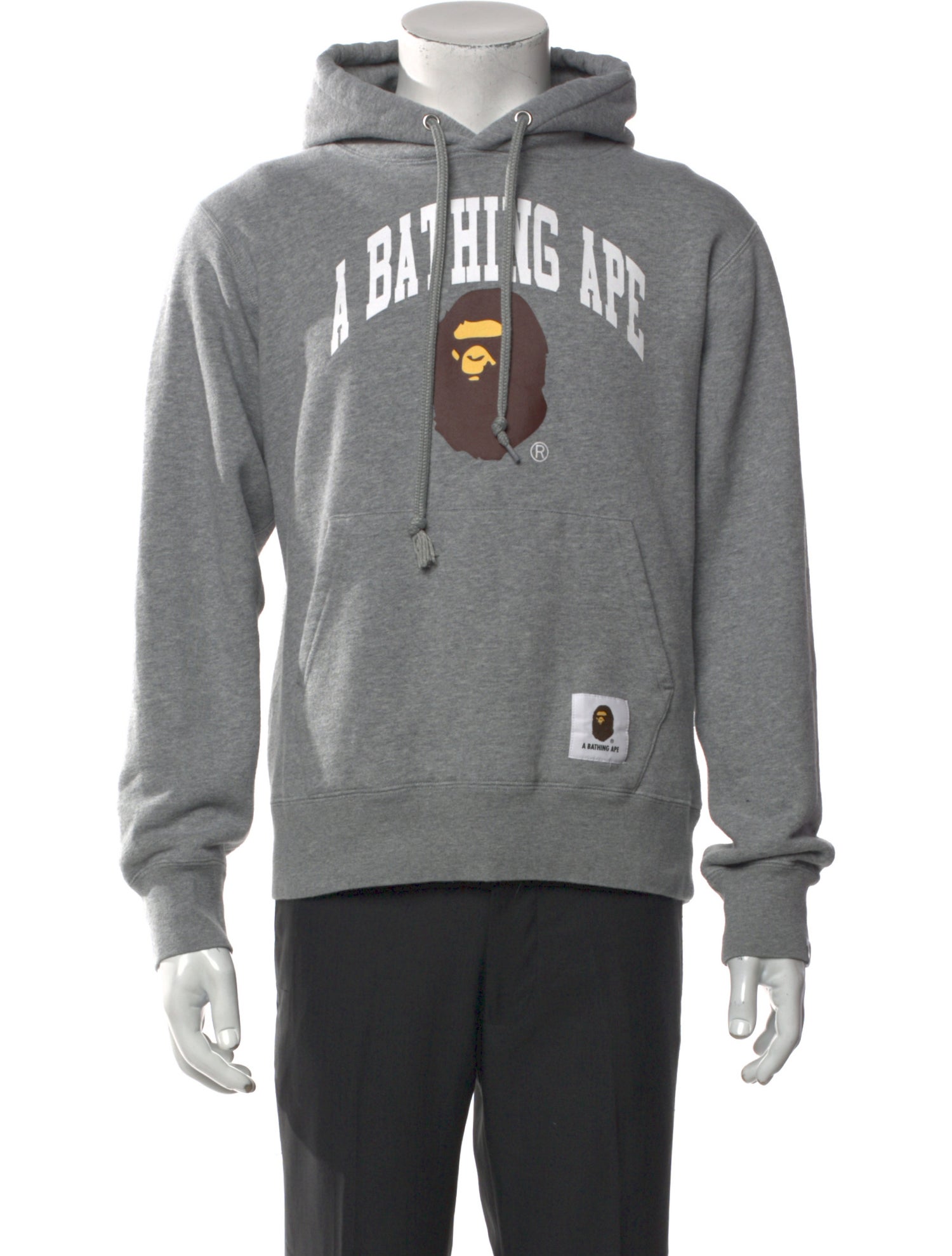 A Bathing Ape Logo Graphic Print Hoodie