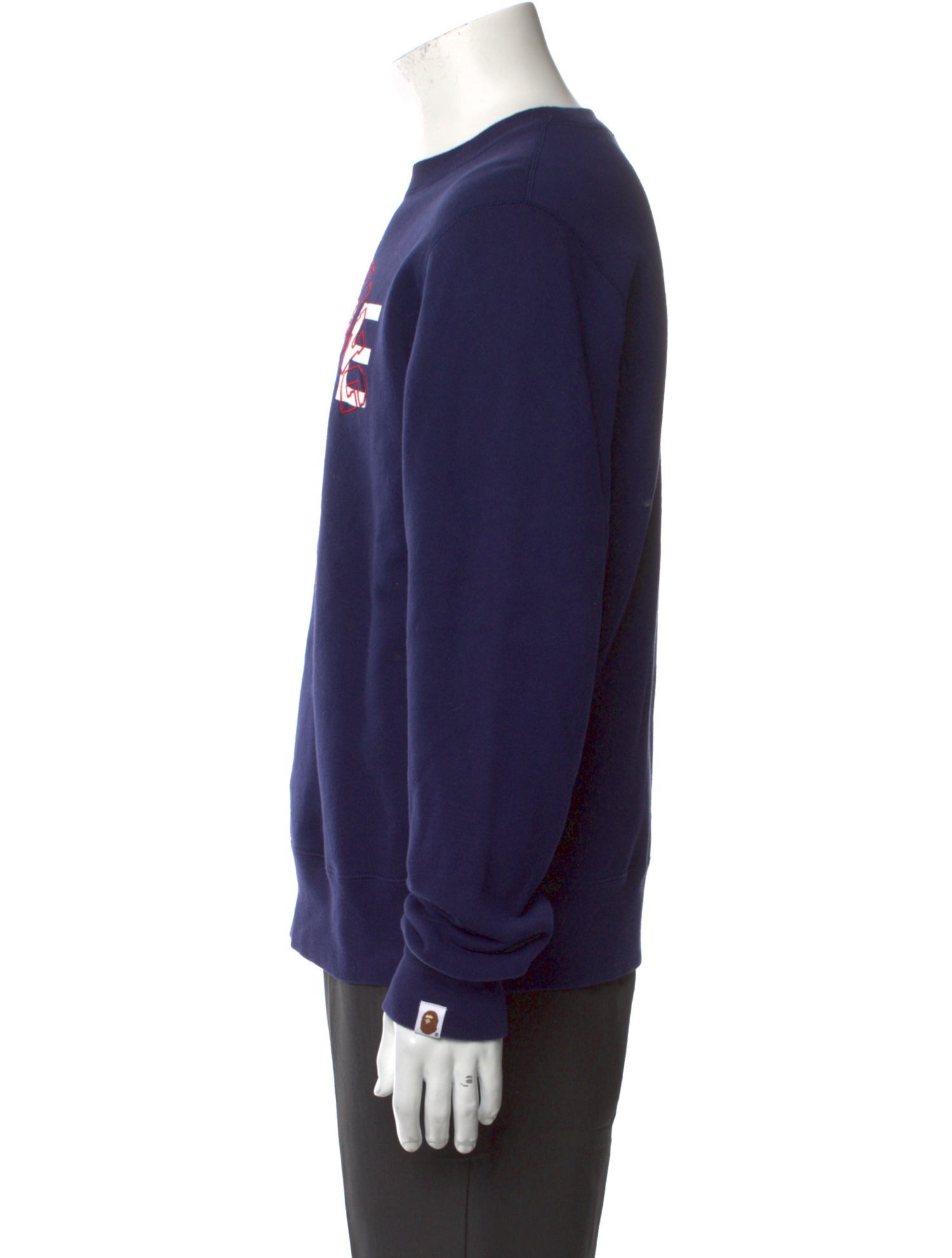 A Bathing Ape College Logo Graphic Print Pullover