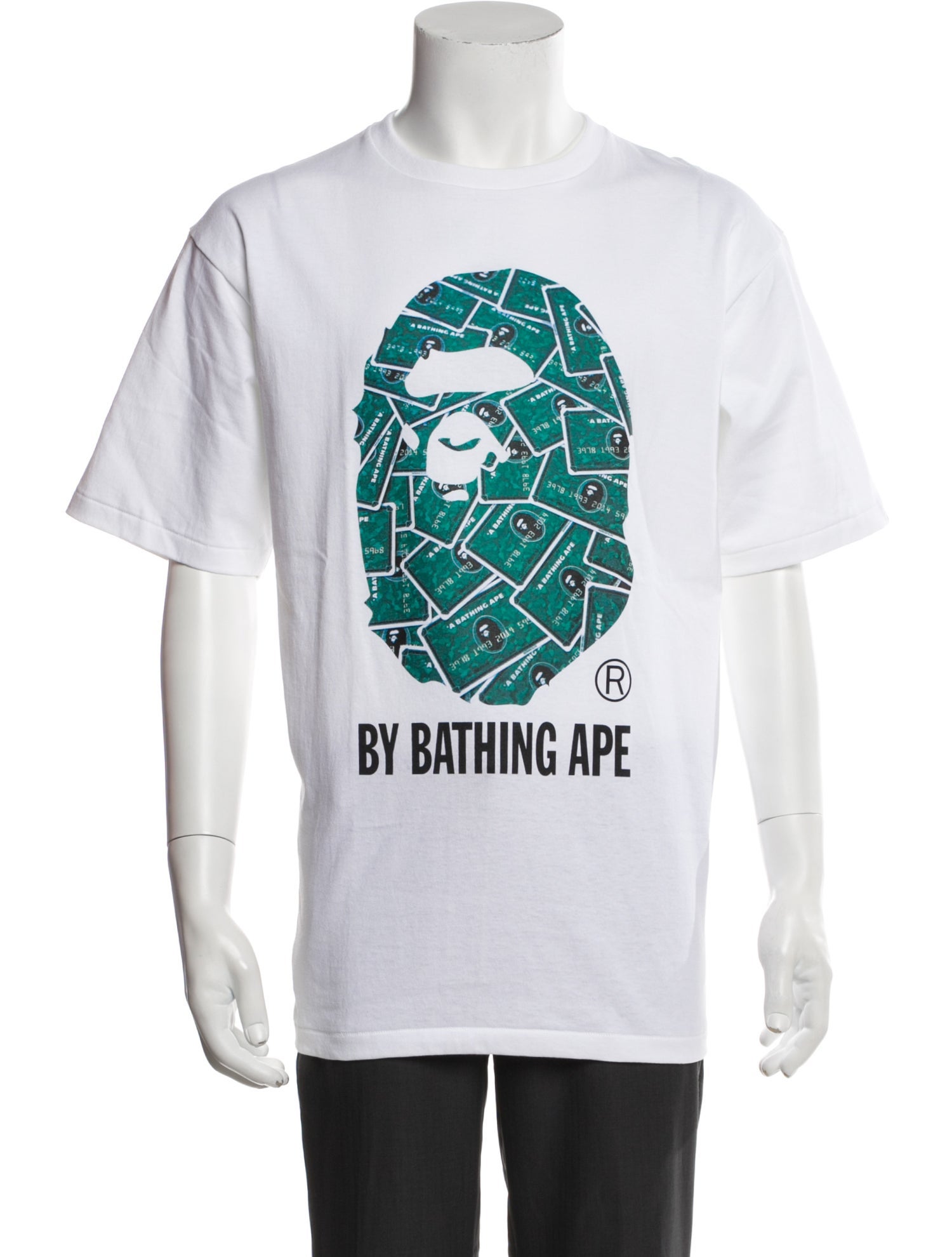 A Bathing Ape Head Logo Graphic Print T-Shirt