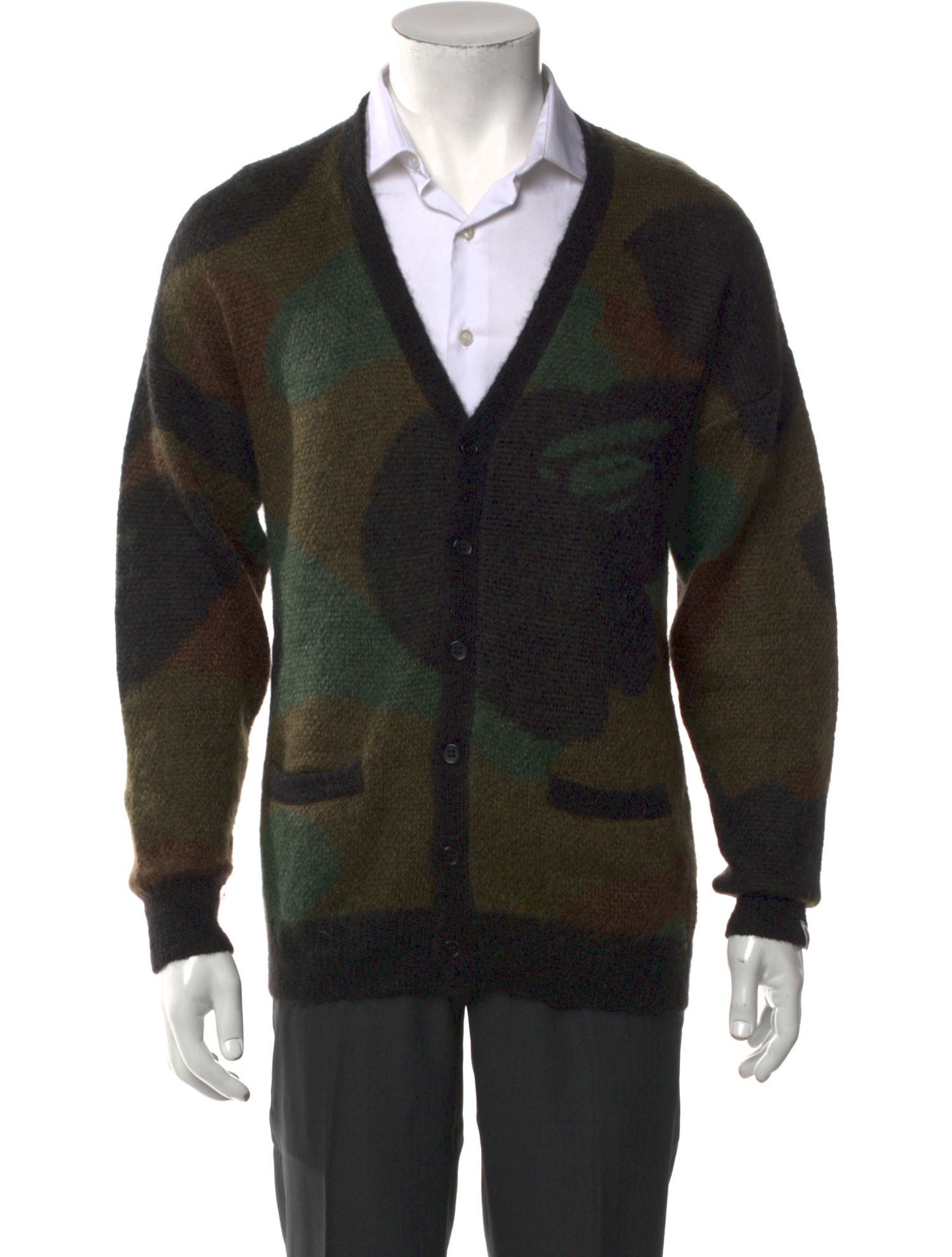 A Bathing Ape Camo Printed Cardigan