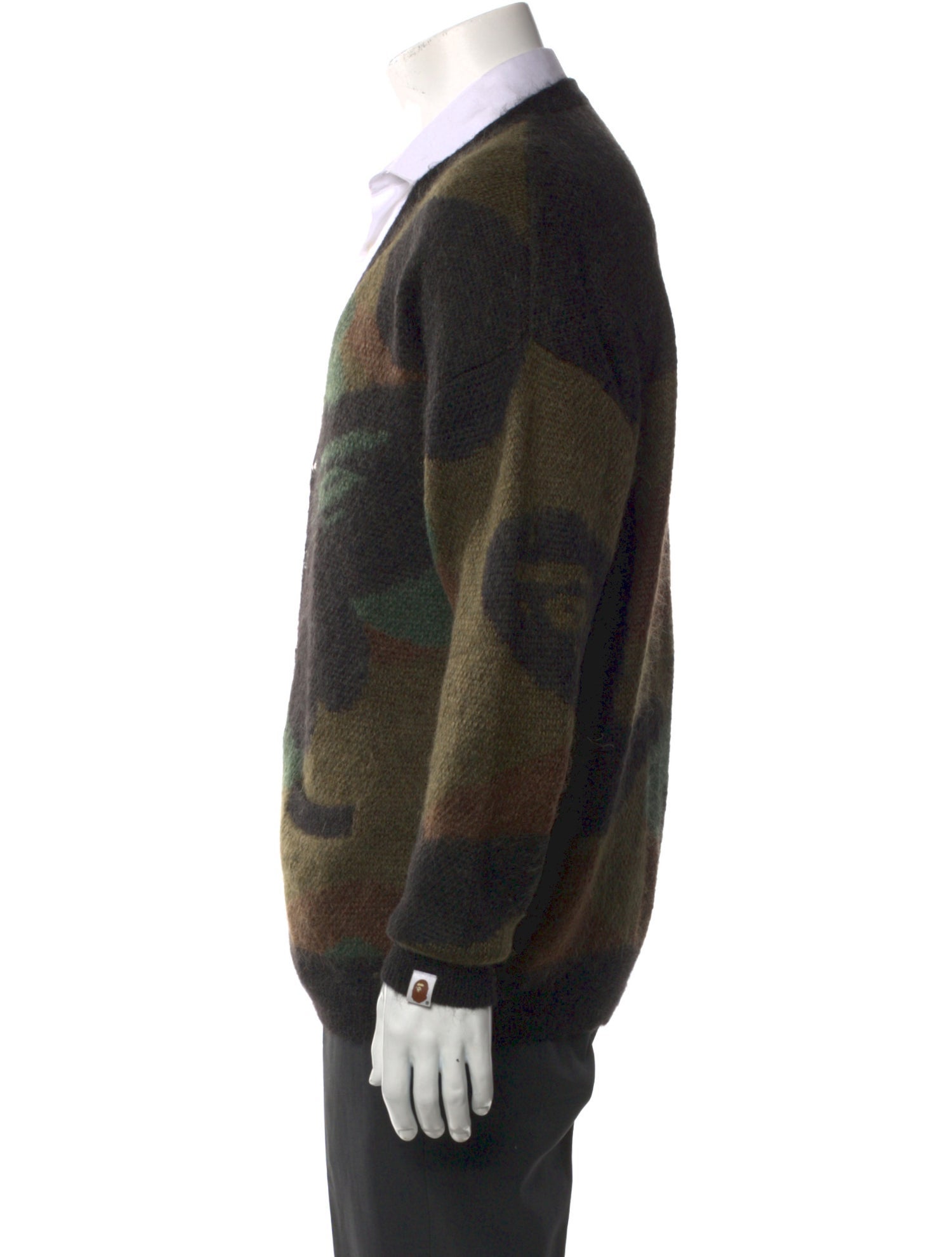A Bathing Ape Camo Printed Cardigan