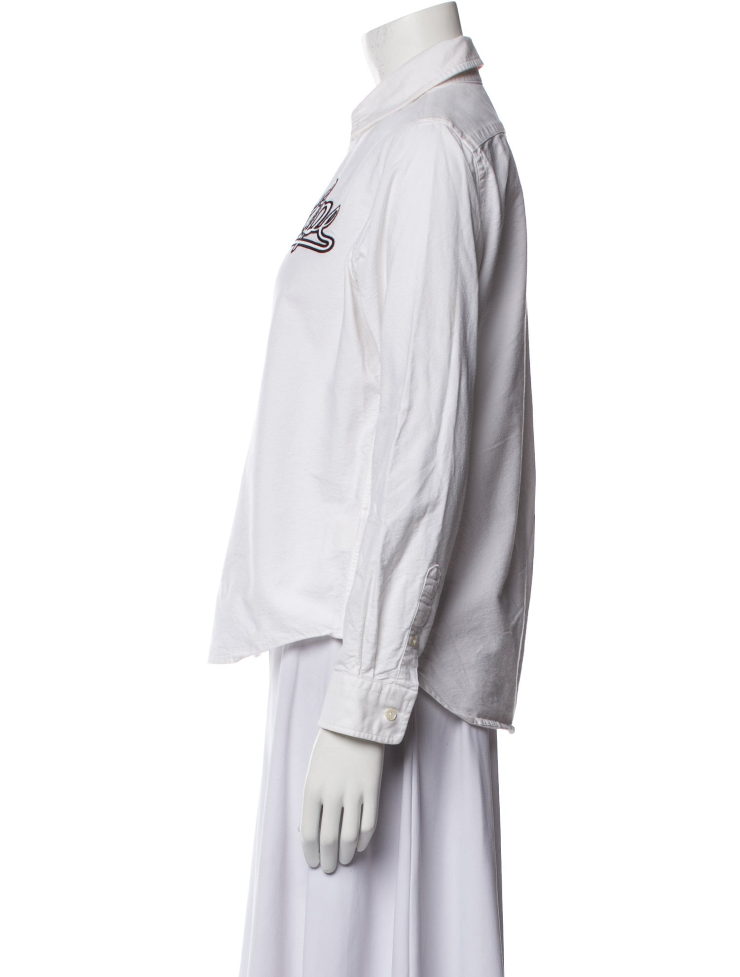 A Bathing Ape Long Sleeve Button-Up Top