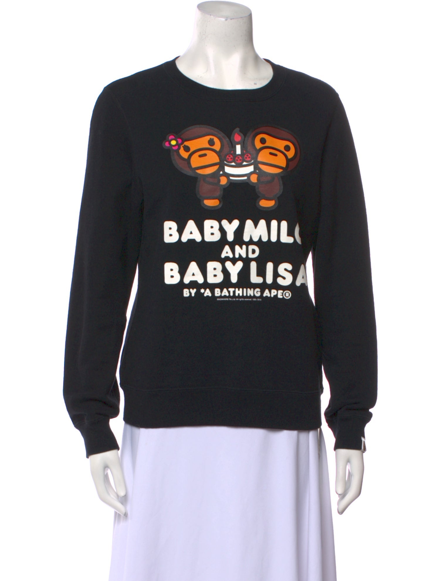 A Bathing Ape Baby Milo Graphic Print Sweatshirt