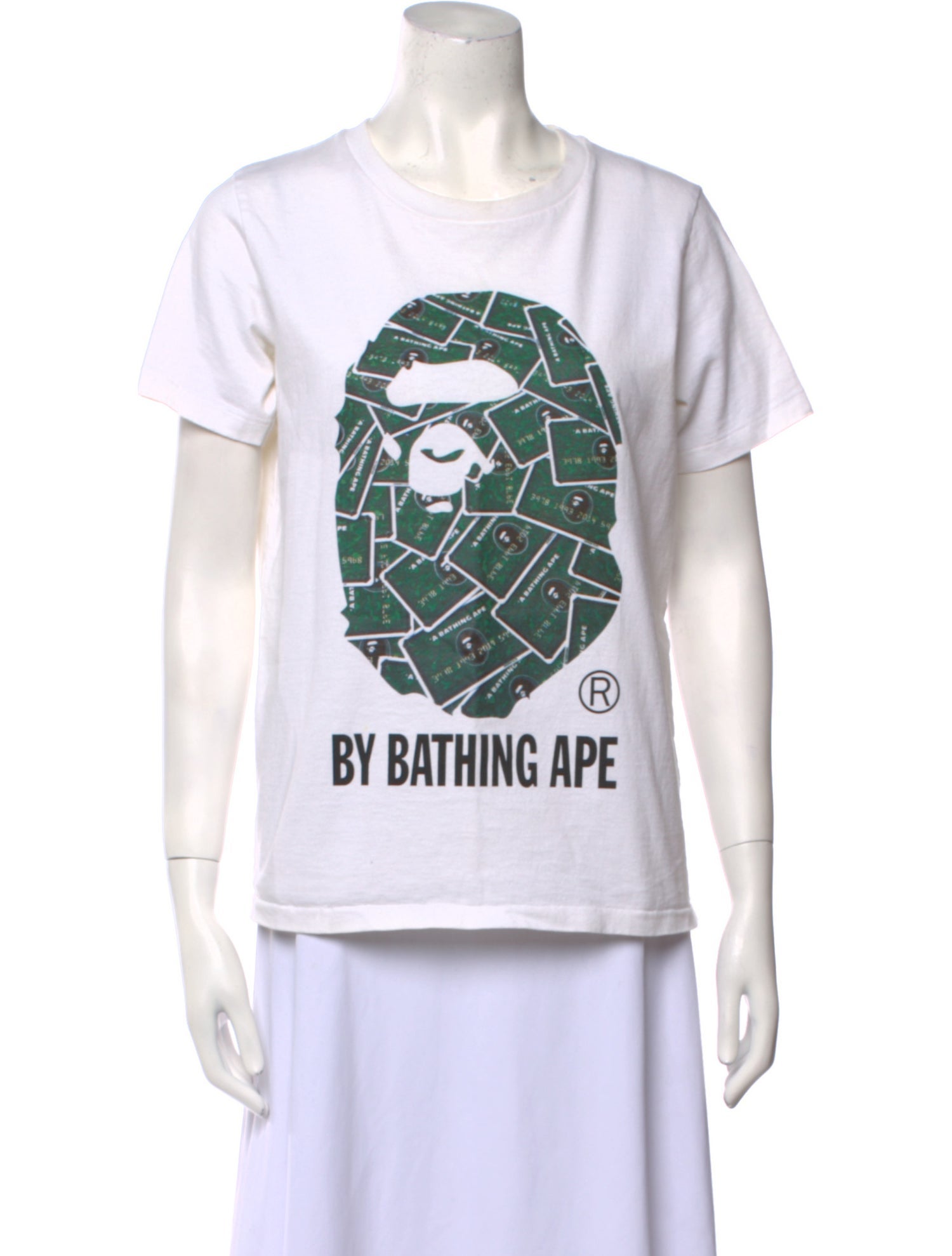 A Bathing Ape Head Logo Graphic Print T-Shirt