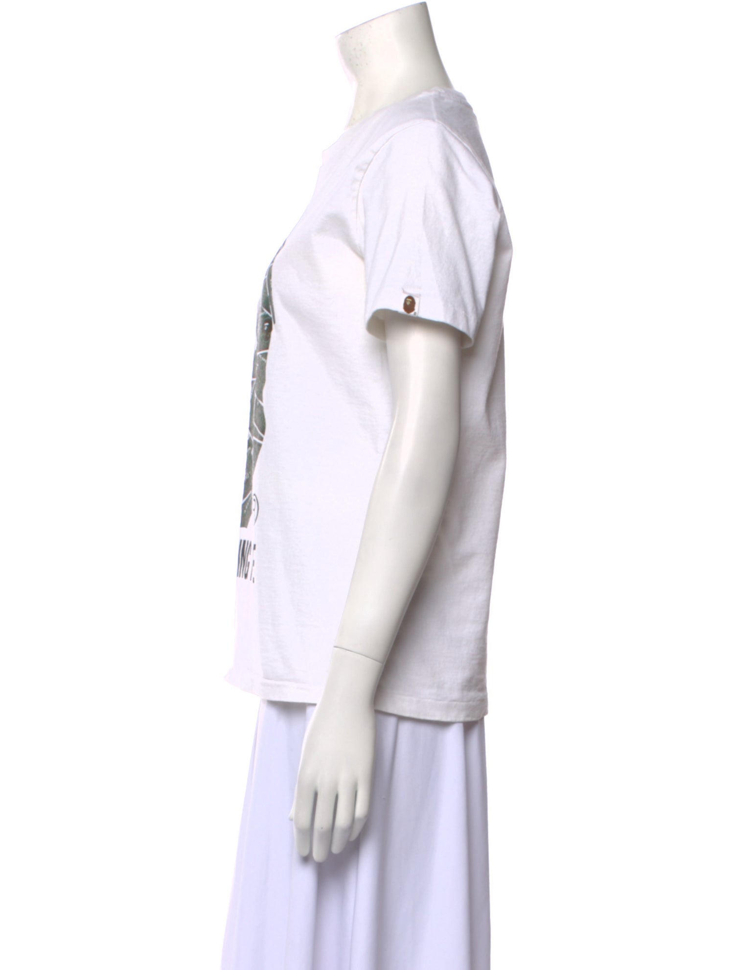 A Bathing Ape Head Logo Graphic Print T-Shirt