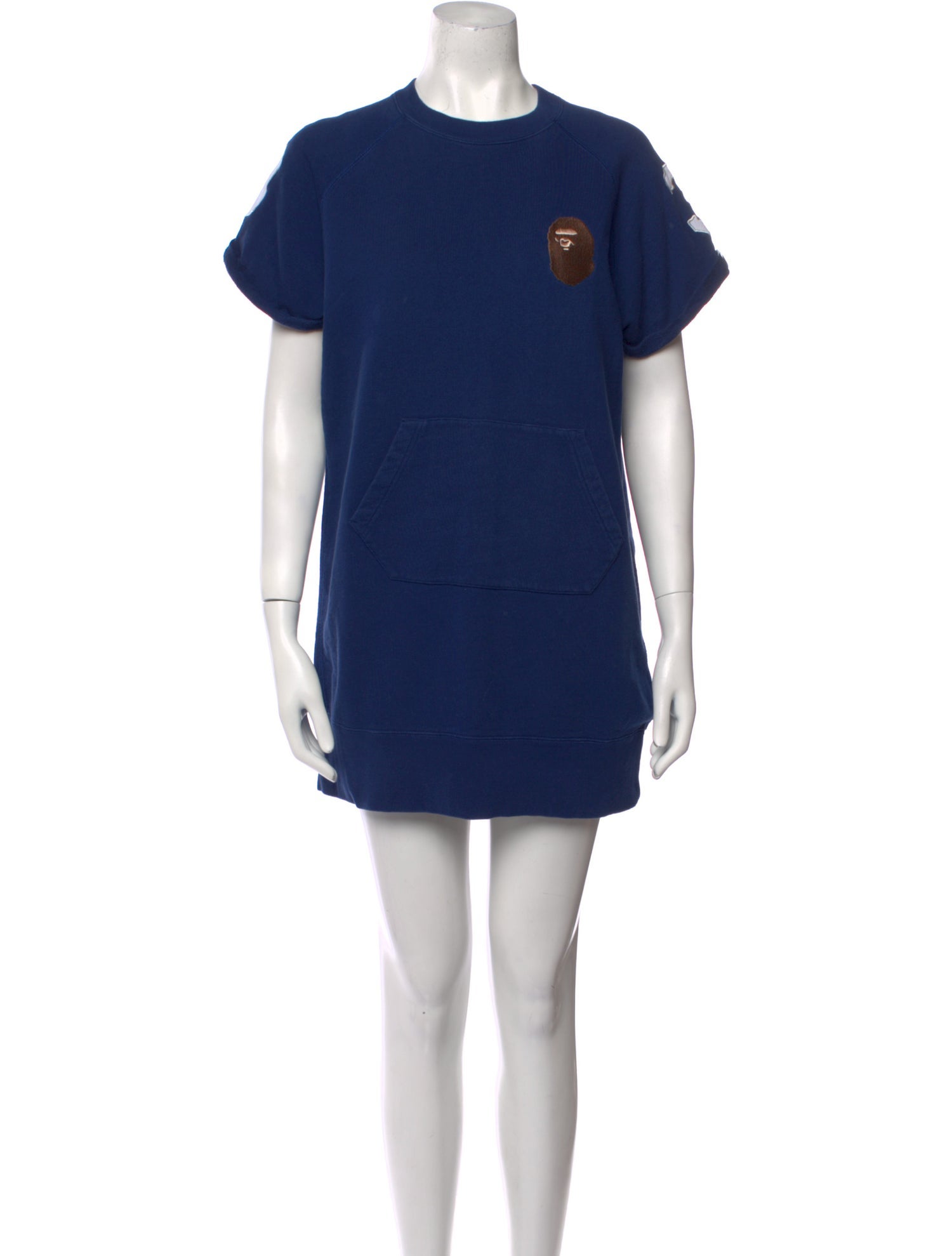 A Bathing Ape Crew Neck Mini Dress
