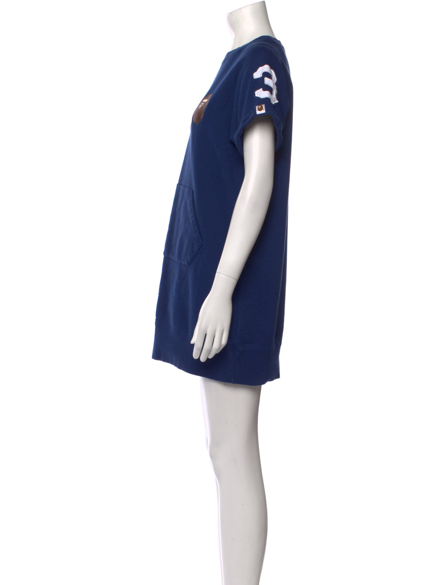 A Bathing Ape Crew Neck Mini Dress