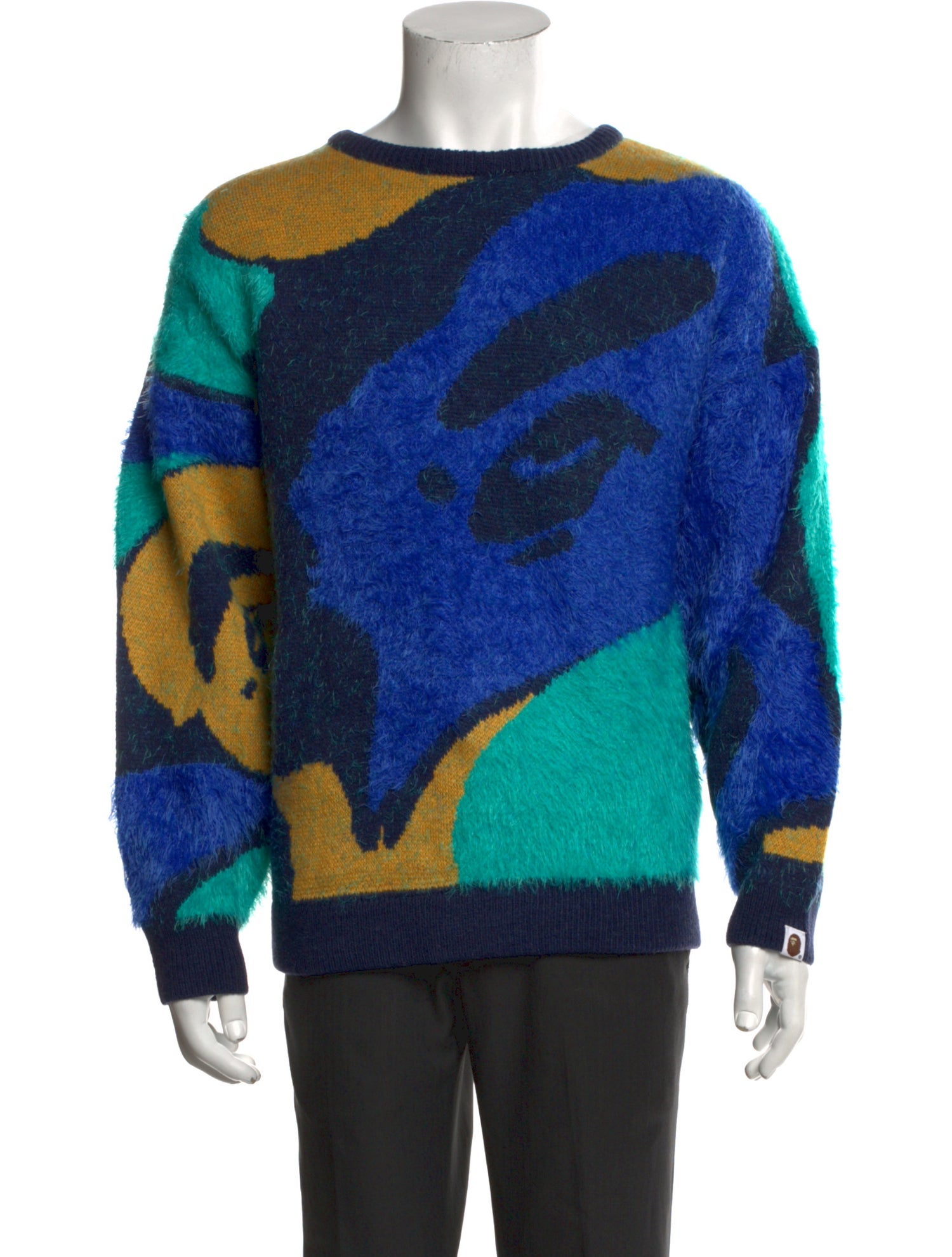 A Bathing Ape Printed Crew Neck Pullover