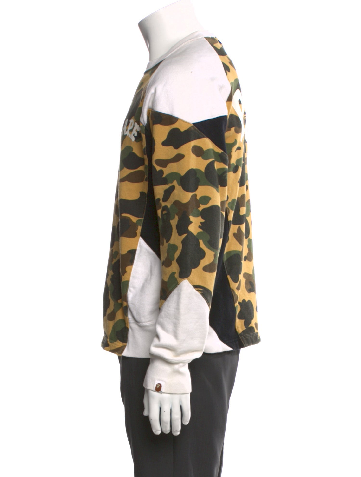 A Bathing Ape Printed Crew Neck Sweatshirt