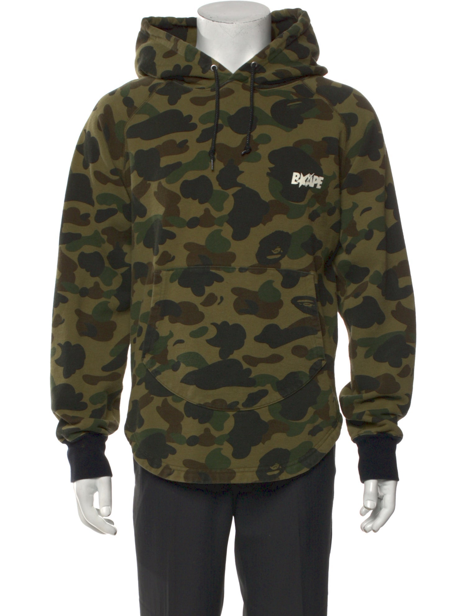A Bathing Ape Printed Crew Neck Hoodie