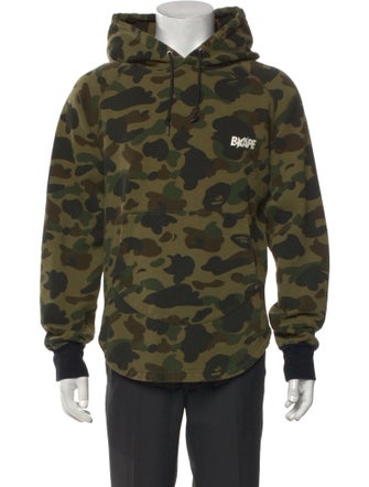 A Bathing Ape Printed Crew Neck Hoodie