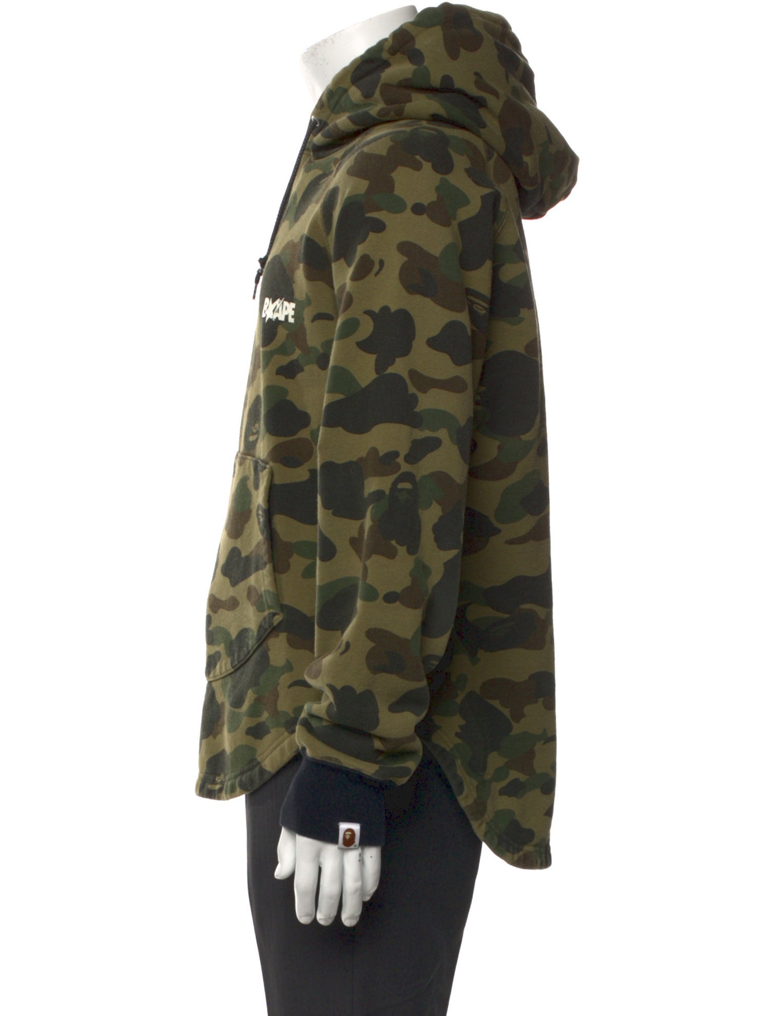 A Bathing Ape Printed Crew Neck Hoodie
