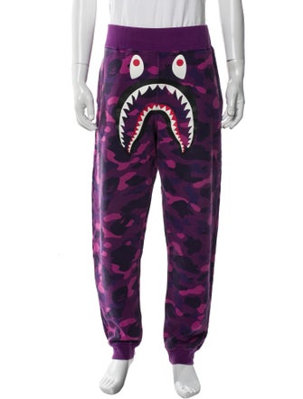 A Bathing Ape Camo Shark Camouflage Print Lounge Bottoms