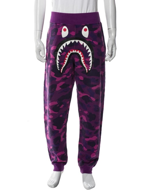 A Bathing Ape Camo Shark Camouflage Print Lounge Bottoms
