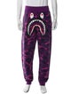 A Bathing Ape Camo Shark Camouflage Print Lounge Bottoms