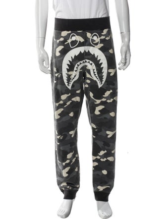 A Bathing Ape Camo Shark Camouflage Print Lounge Bottoms