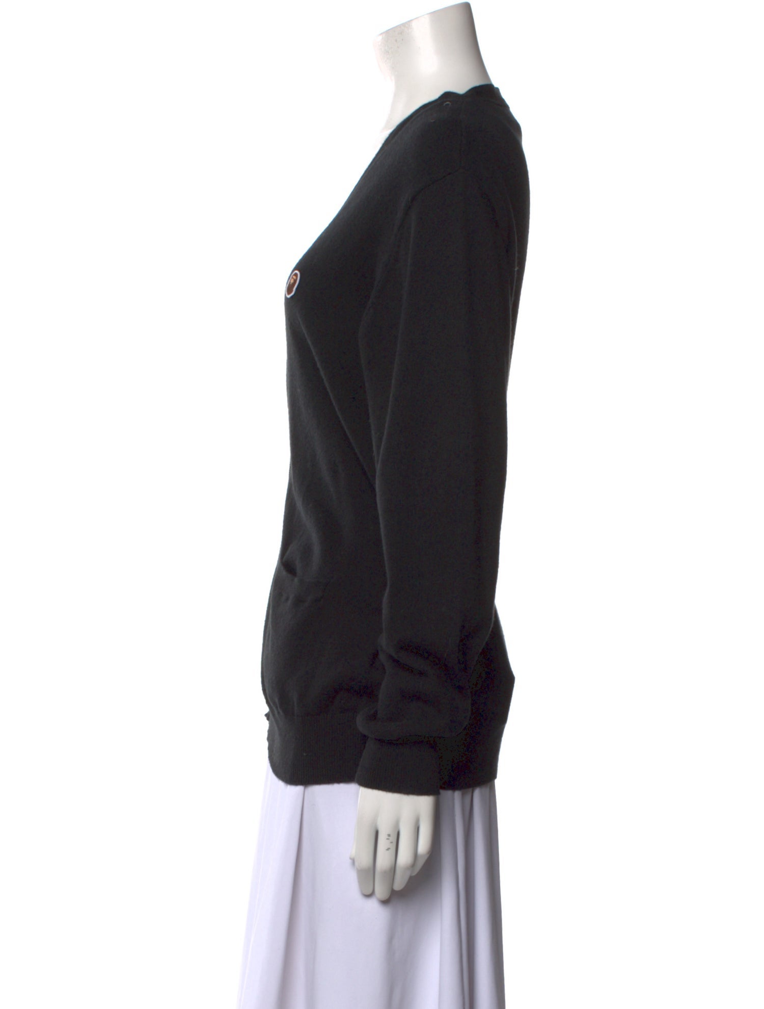 A Bathing Ape Logo Bateau Neckline Sweater