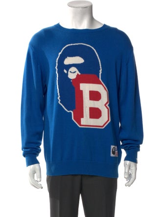 A Bathing Ape Graphic Print Crew Neck Pullover