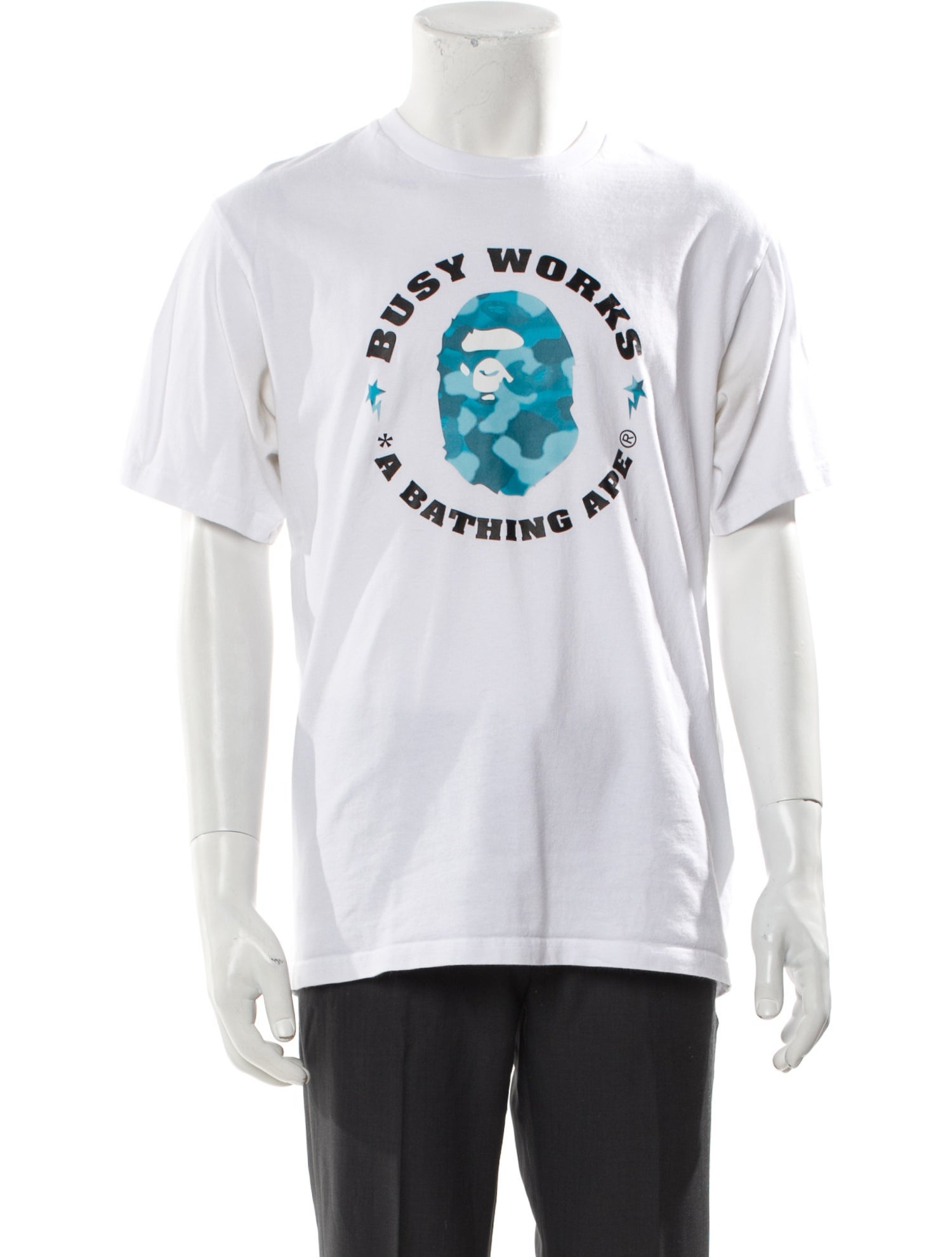 BAPE Busy Works Graphic Print T-Shirt