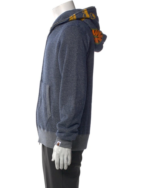 A Bathing Ape Full Shark Graphic Print Hoodie