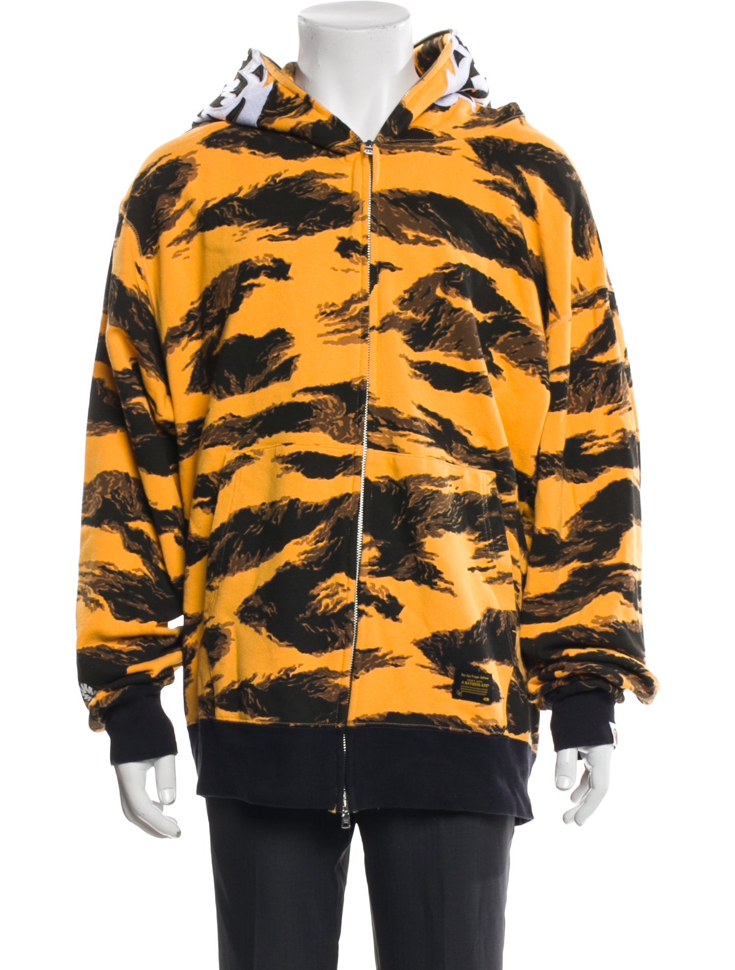 A Bathing Ape Printed Crew Neck Hoodie