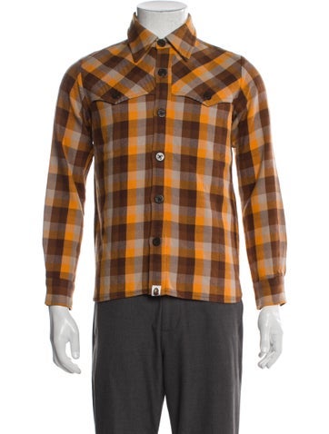 A Bathing Ape Classics Outerwear Plaid Print Jacket S