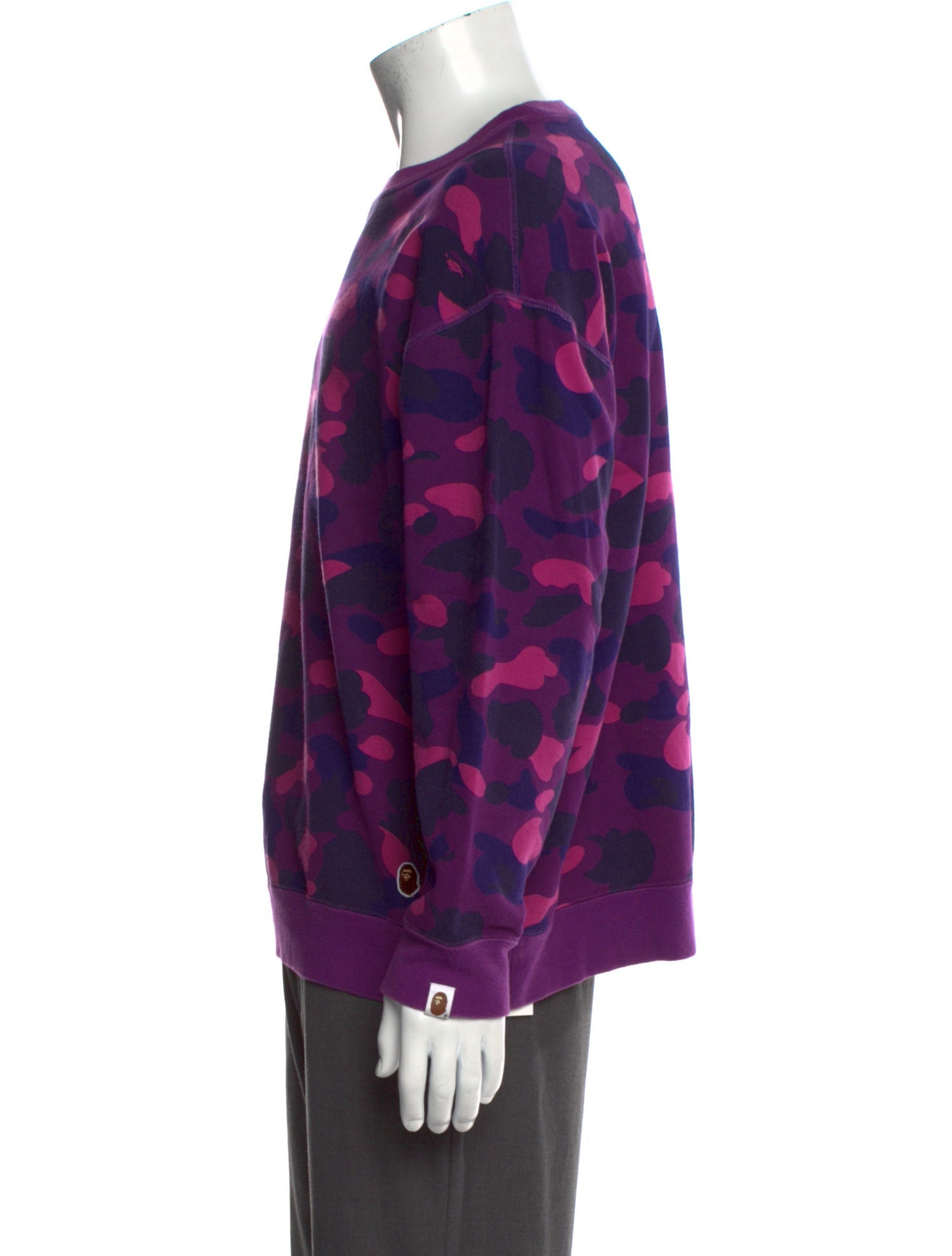 A Bathing Ape Camo Crewneck Printed Sweatshirt