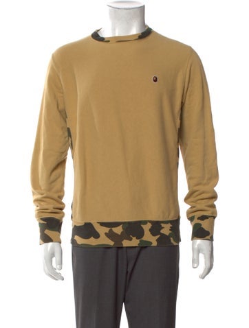 A Bathing Ape Sweatshirts & Hoodies Camo Camouflage Print Sweatshirt M