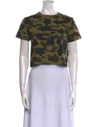 A Bathing Ape 1st Camo Camouflage Print Crop Top