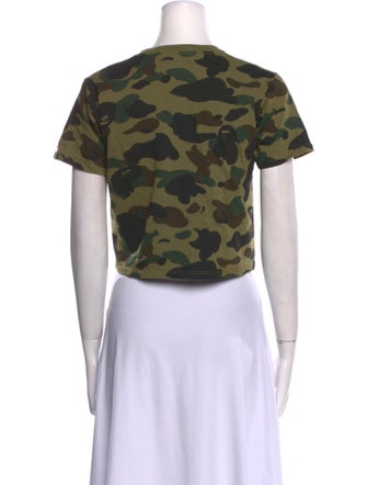 A Bathing Ape 1st Camo Camouflage Print Crop Top