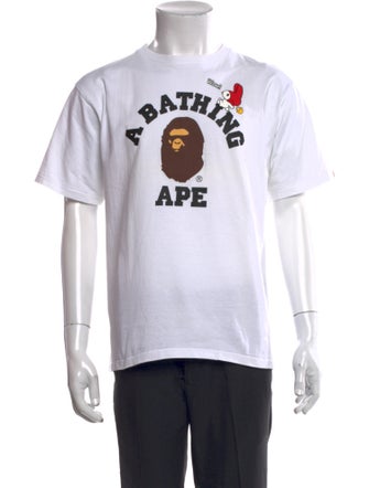 A Bathing Ape Baby Milo College Logo Graphic Print T-Shirt