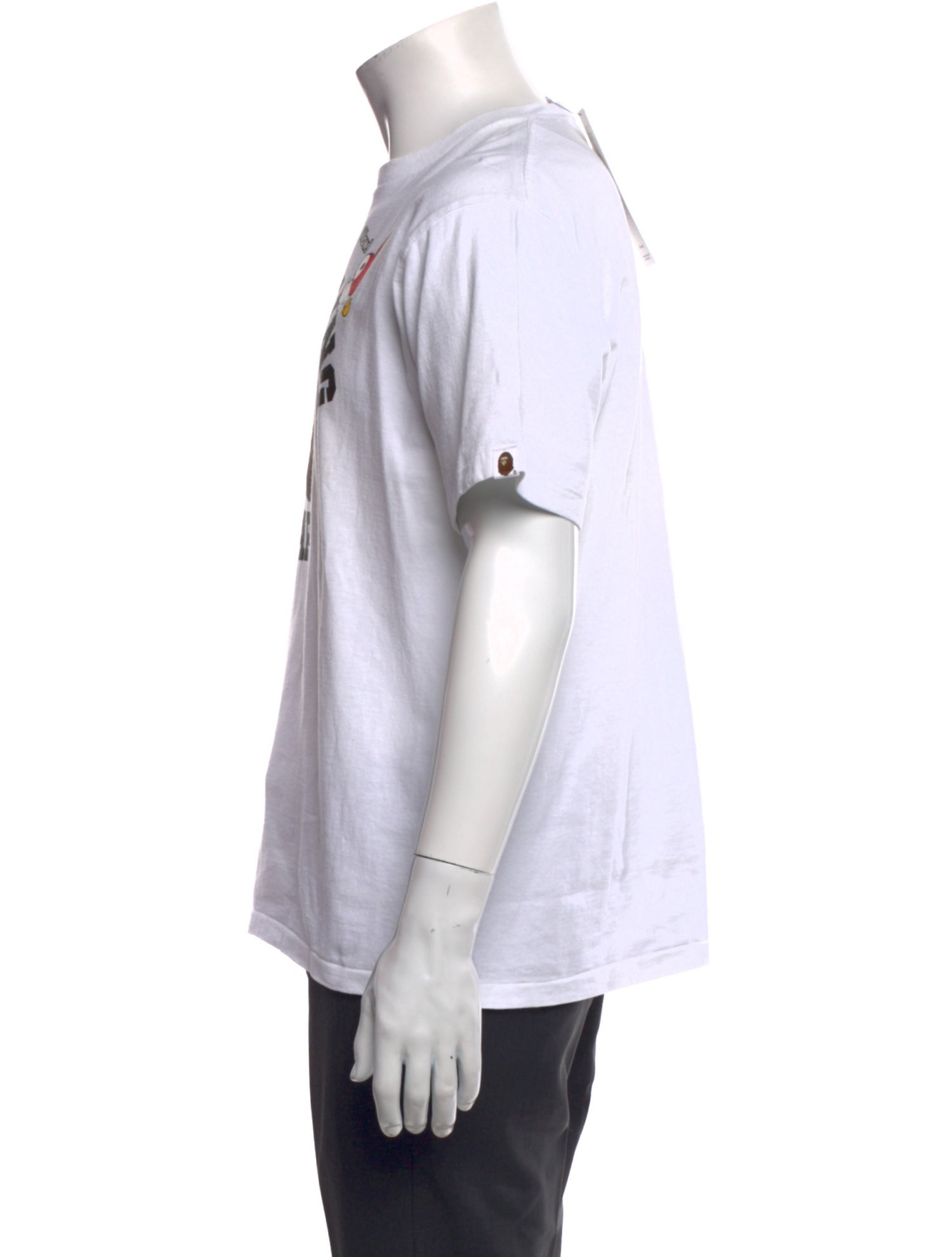 A Bathing Ape Baby Milo College Logo Graphic Print T-Shirt