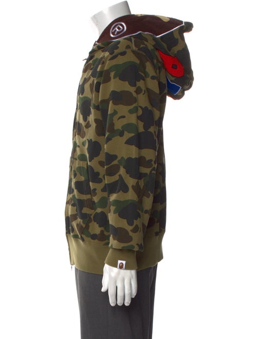 A Bathing Ape Camo Full ZIp Camouflage Print Hoodie