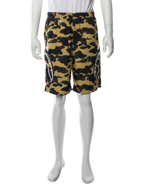 A Bathing Ape Camo Shark Jogger Shorts