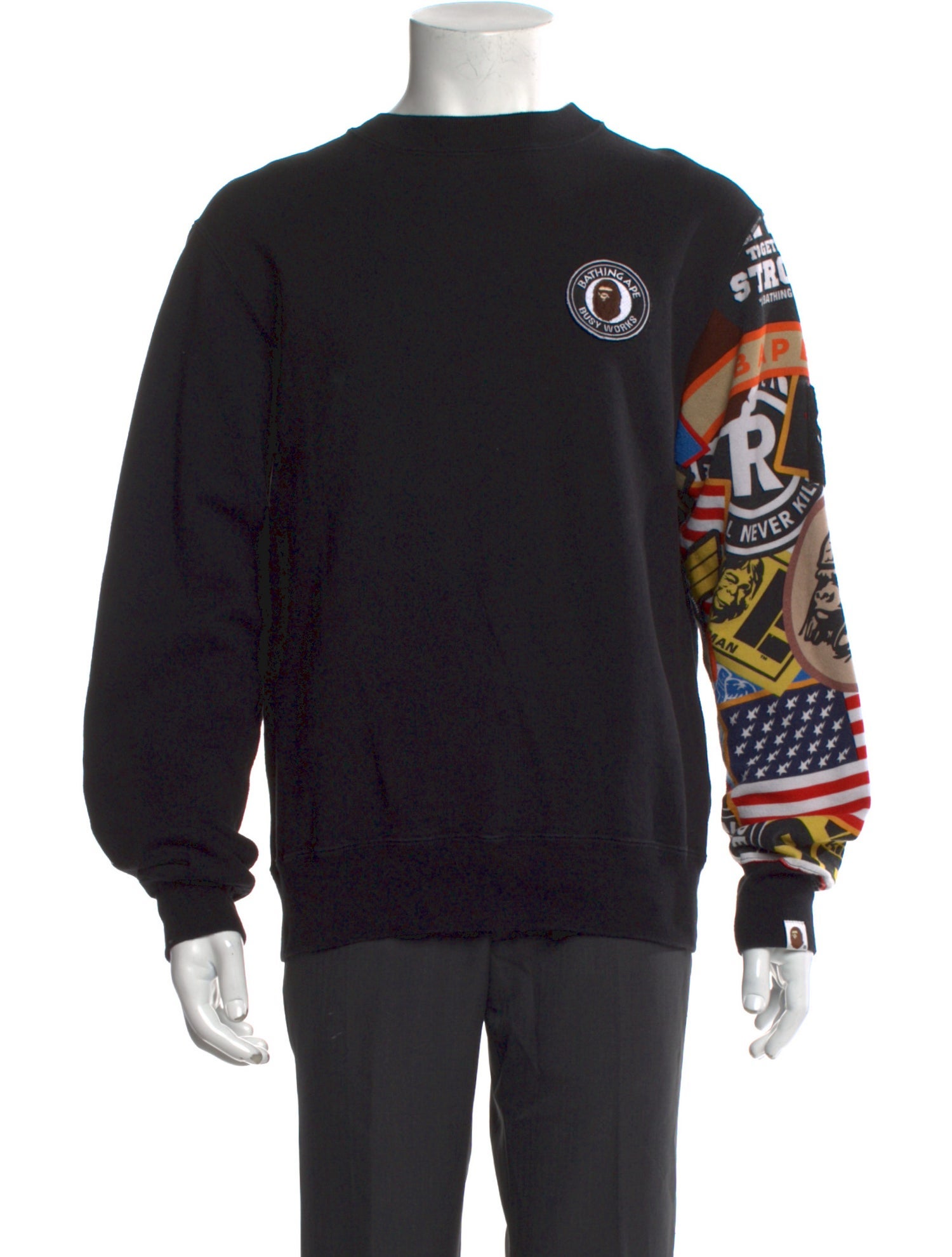 A Bathing Ape Graphic Print Turtleneck Pullover